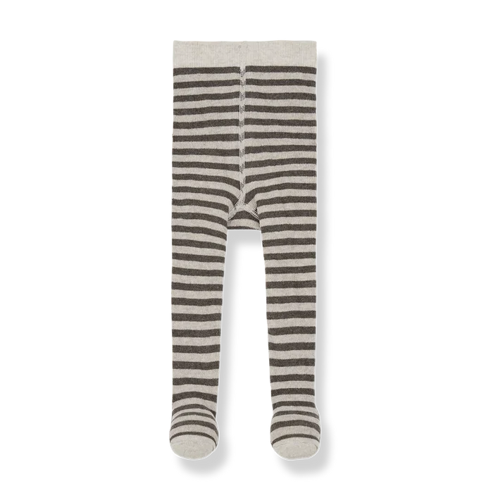+1 in the Family – Ancona Striped Tights in Dark Taupe