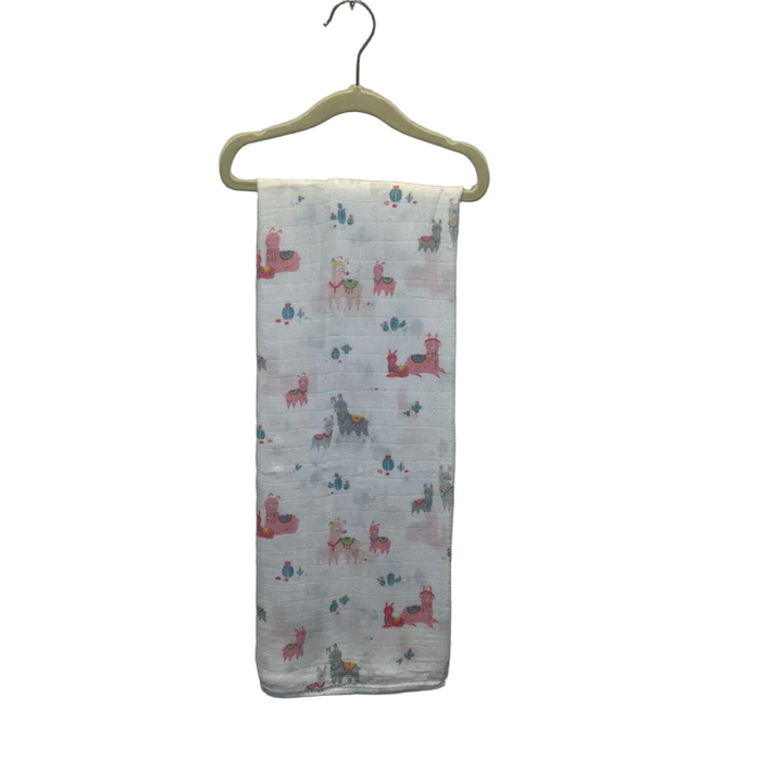 Bamboo/Cotton Swaddle/Llama