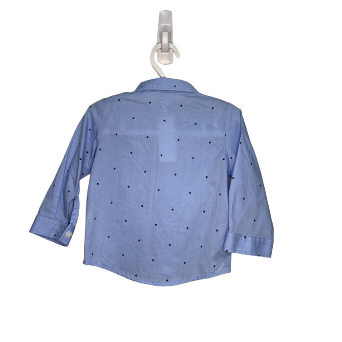 Collared Button-down Dress Shirt