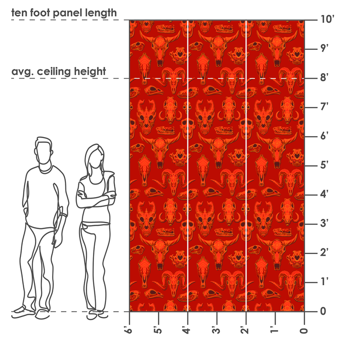 Draco - Rouge - Trendy Custom Wallpaper | Contemporary Wallpaper Designs | The Detroit Wallpaper Co.