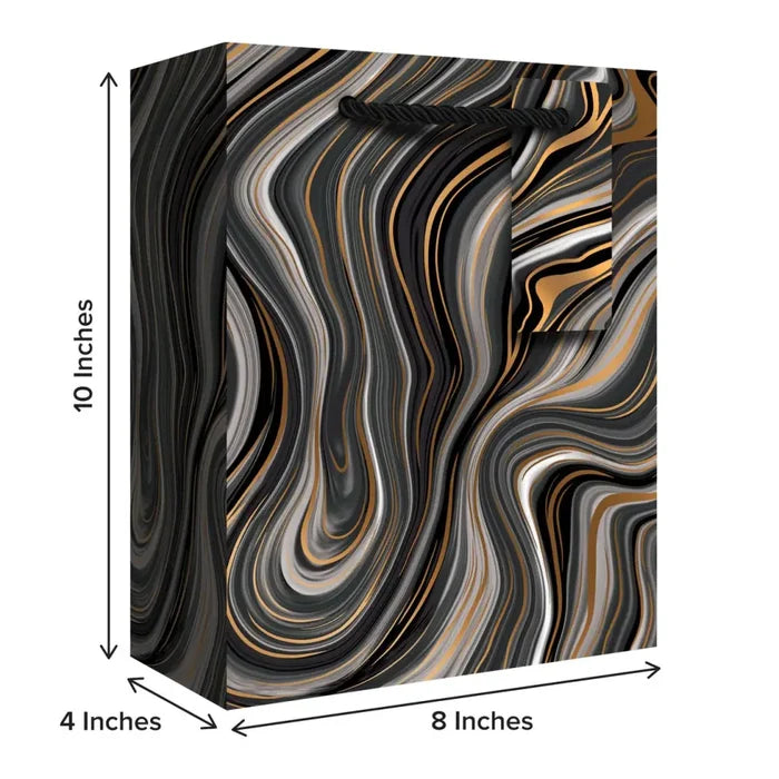 Euro Tote - Medium - Marbleized Black