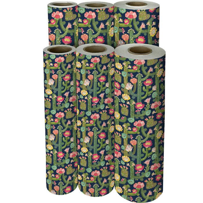 Gift Wrap - Cactus Blooms - Recycled Fiber