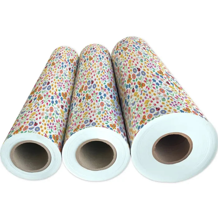 Gift Wrap -Blooms & Bugs - Recycled Fiber