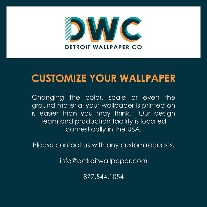 Hunter - Mist Grasscloth Wallpaper - The Detroit Wallpaper Co.