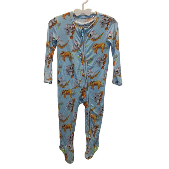 LS Onesie Pajama / Sloth & Koala