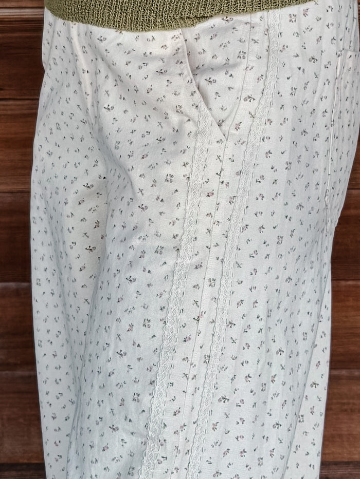 Meadow Mist Floral Barrel Jeans