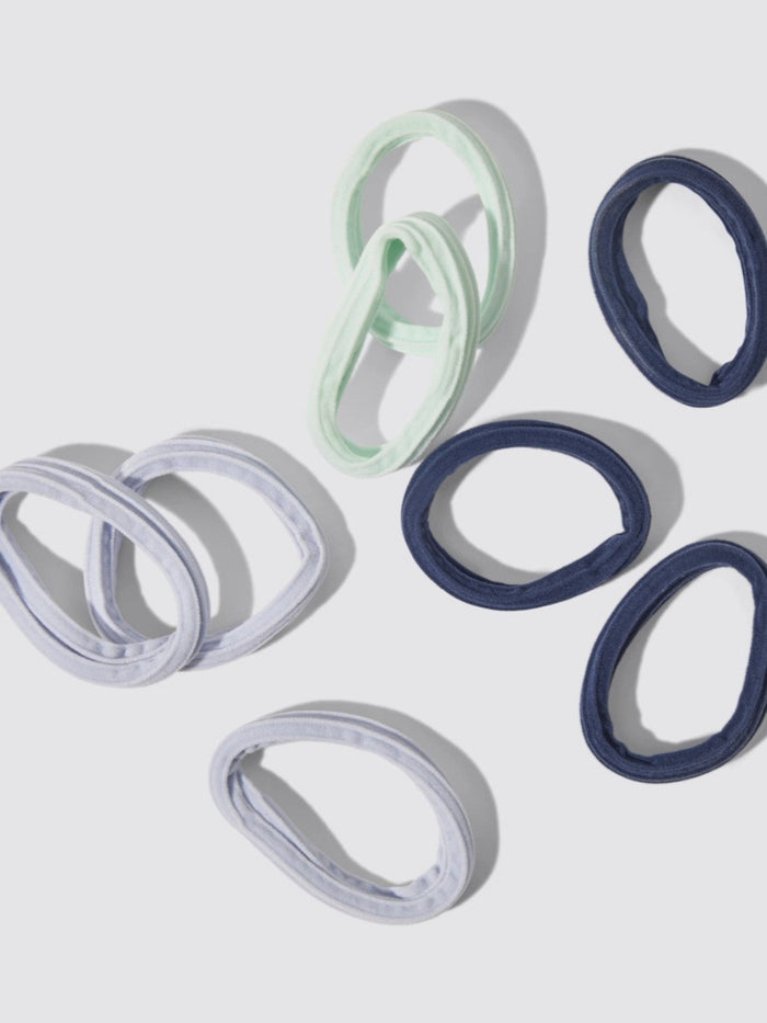 Recycled 8 Piece Seamless Hair Elastics, Garden Bouquet