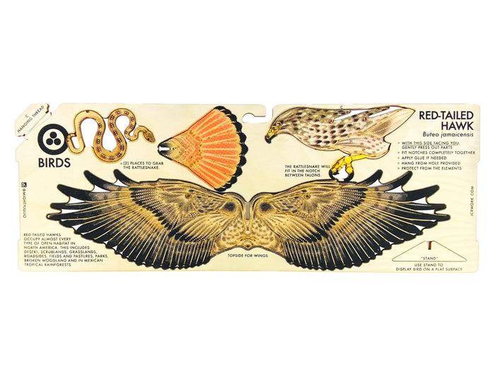 Redtail Hawk Wooden Mobile