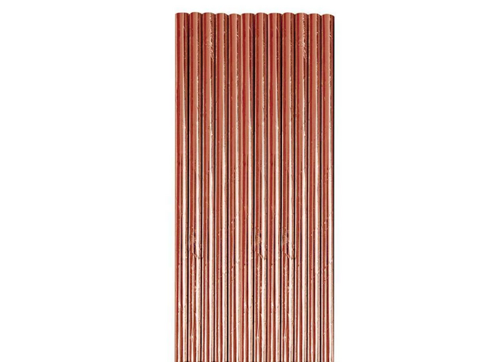 Rose Gold Foil Straws