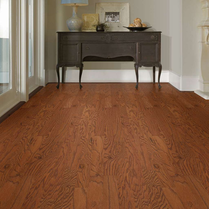 Shaw Epic Albright Oak Hardwood Flooring - Gunstock 3.25" - GreenFlooringSupply.com
