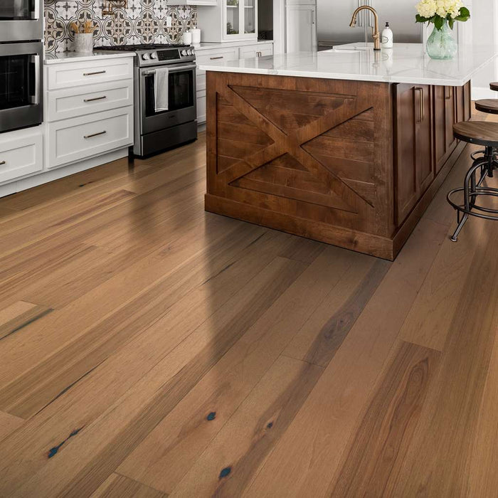 Shaw Repel Exploration Hickory Engineered Hardwood Flooring - Dune 6-3/8" - GreenFlooringSupply.com