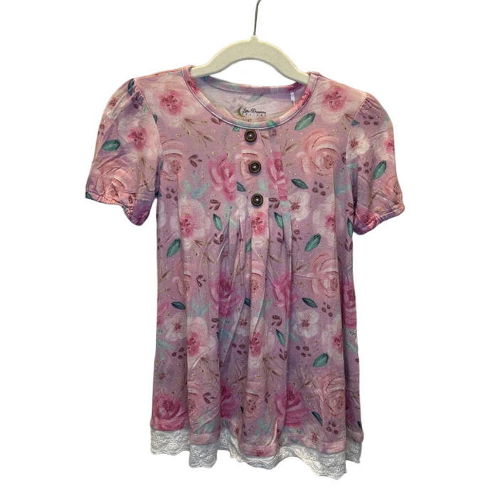 SS Shirt + Pants Pajamas/Floral