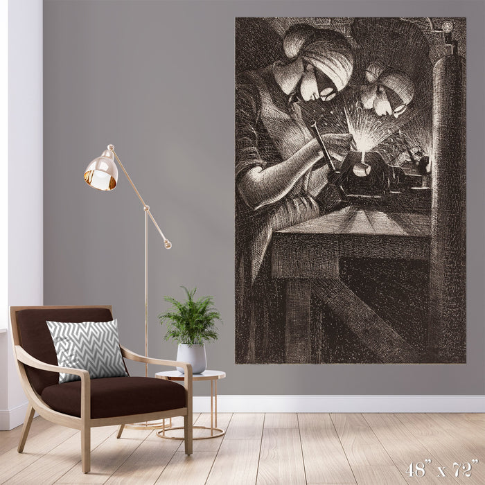 Weld Colossal Art Print - Trendy Custom Wallpaper | Contemporary Wallpaper Designs | The Detroit Wallpaper Co.