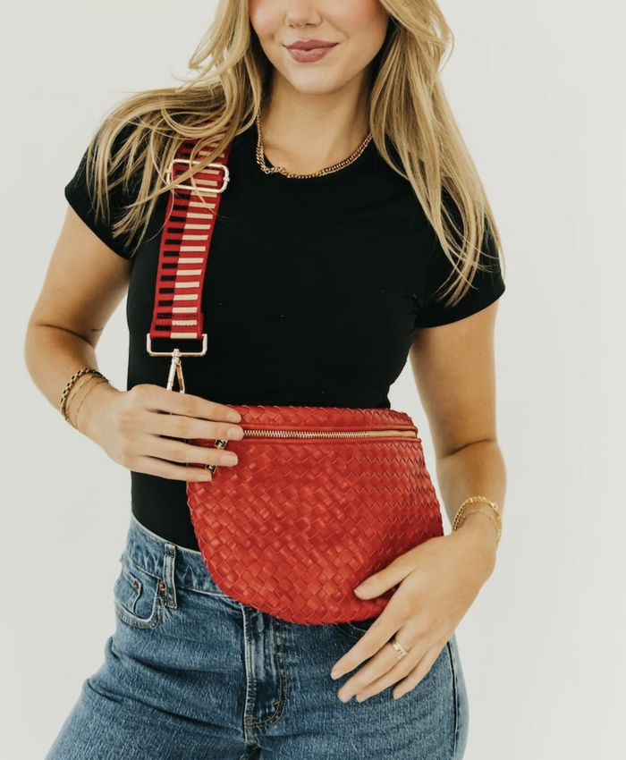 Woven Checkered Red