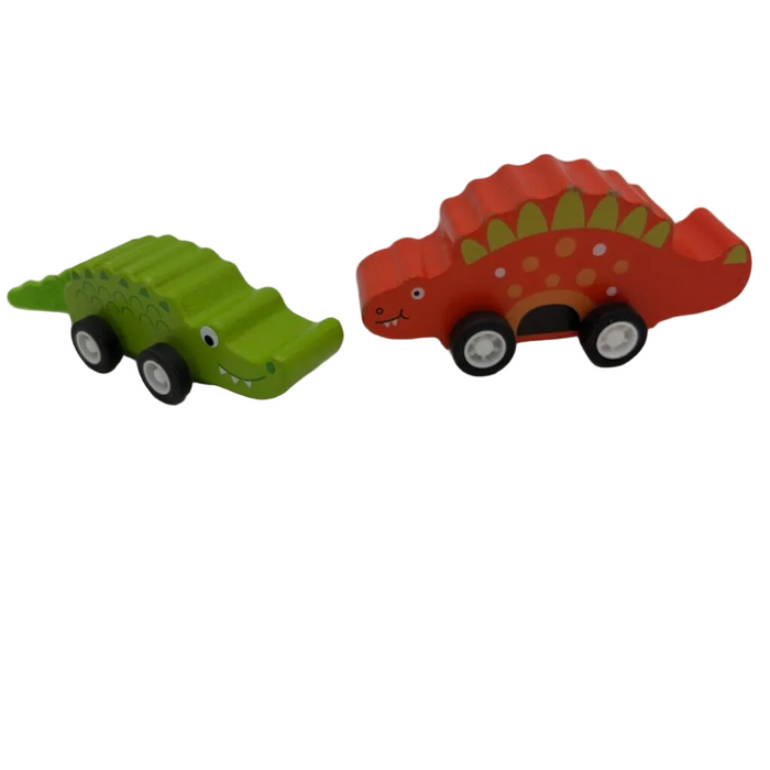 Wooden Pull Back Cars