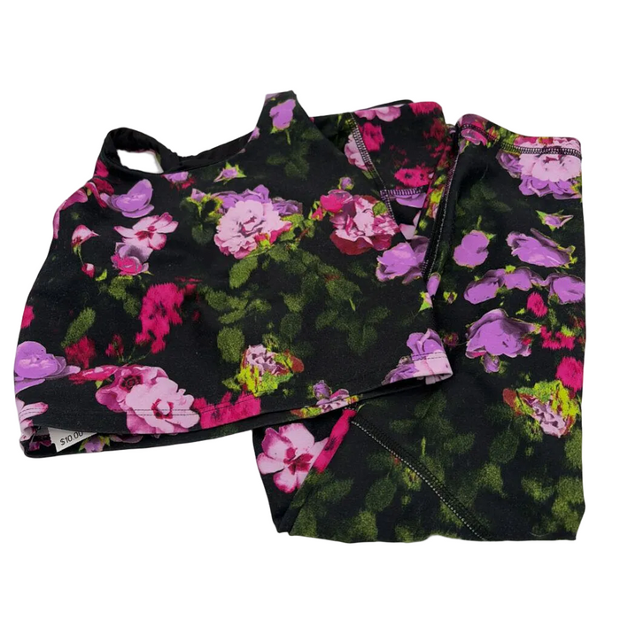 Yoga Top & Pants Set/ Flowers