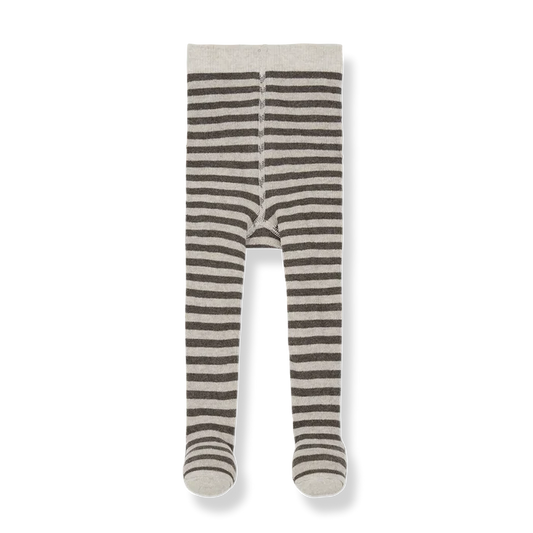 +1 in the Family – Ancona Striped Tights in Dark Taupe