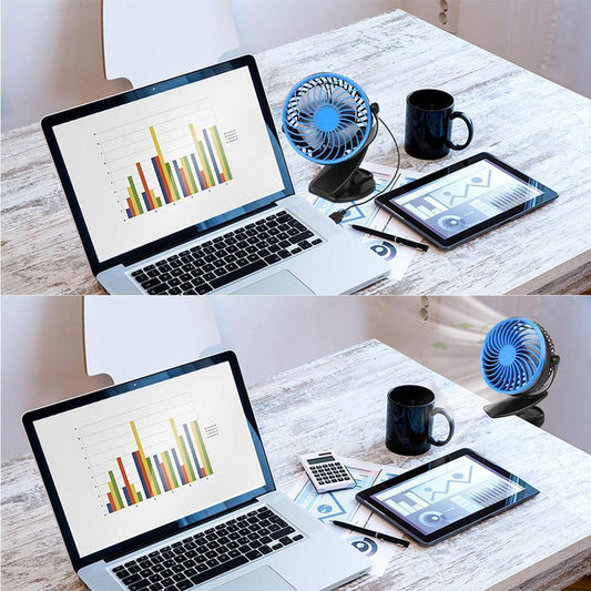 360° Portable, Rechargeable, Lithium Lon Fan