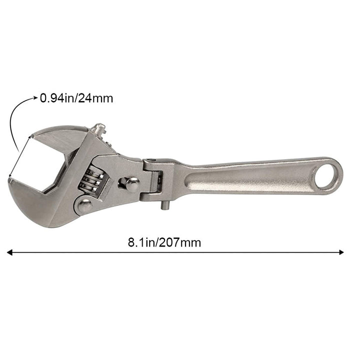 8 inch Adjustable Ratchet Wrench