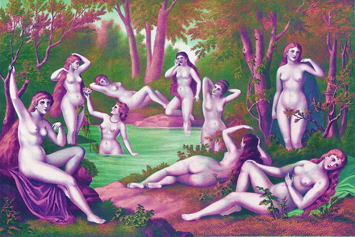 9 Muses Mural <br> Great Wall - Trendy Custom Wallpaper | Contemporary Wallpaper Designs | The Detroit Wallpaper Co.