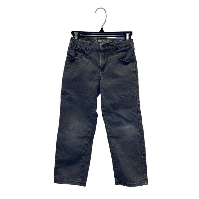 Adjustable Waist Denim Pants