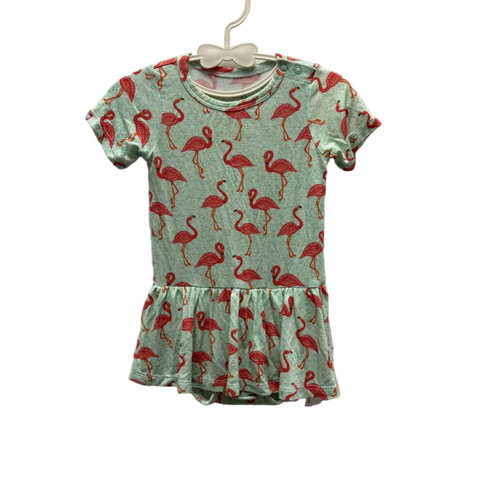 Bodysuit Dress Onesie / Flamingo