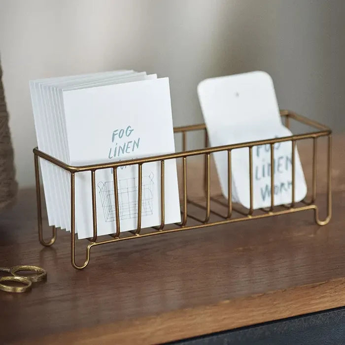 Brass Wire Slender Basket
