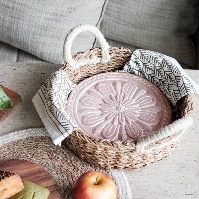 Bread Warmer & Basket Round Gift Set