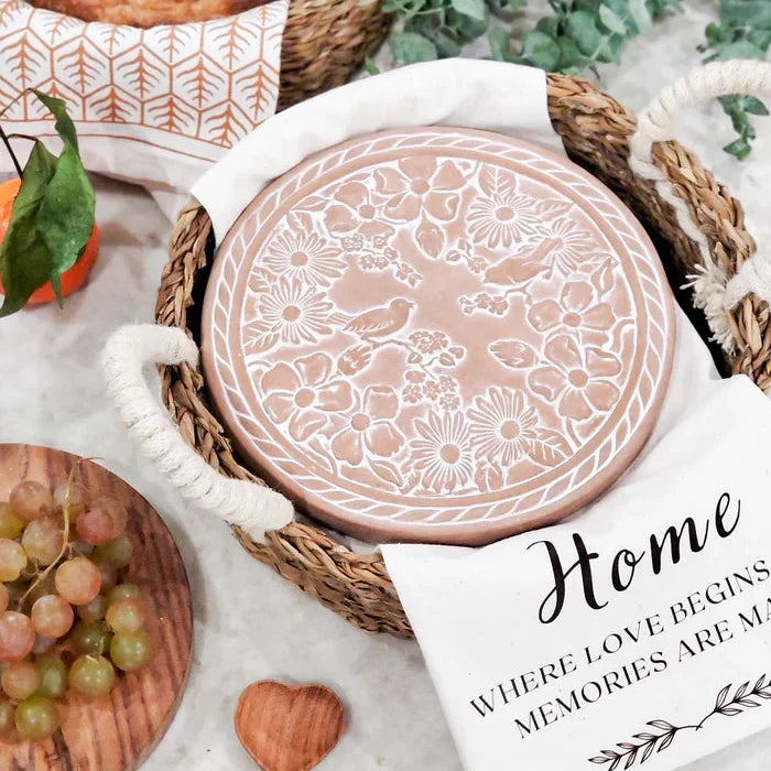 Bread Warmer & Basket Round Gift Set
