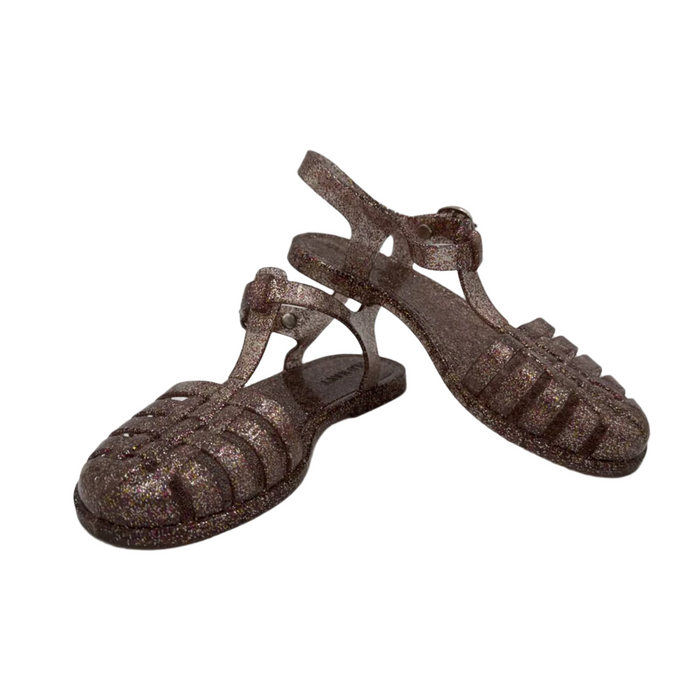 Buckle Clasp Jelly Sandals