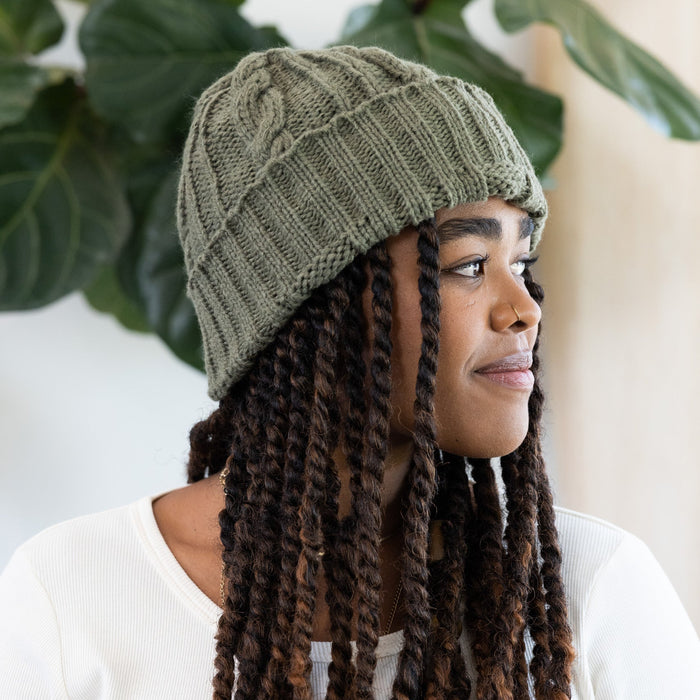 Cable Knit Beanie - Handmade by Ugandan Artisans