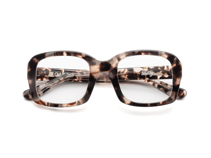 Caddis – Shelby Blue Light + Reading Glasses in Turtle Dove