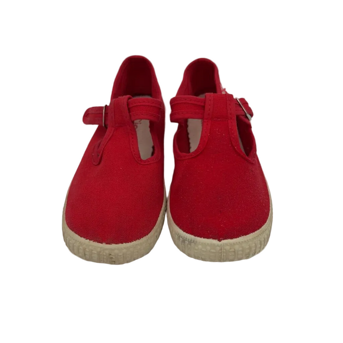 Canvas Velcro Mary Janes