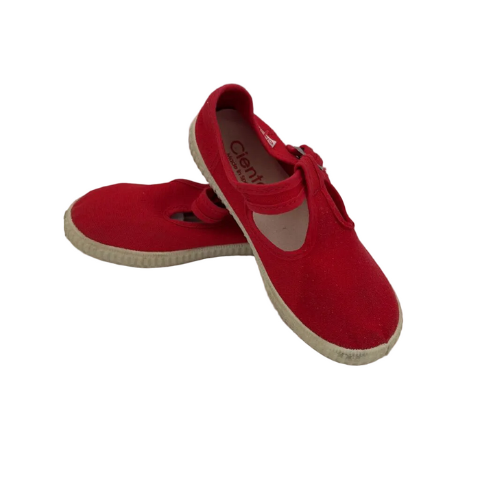 Canvas Velcro Mary Janes