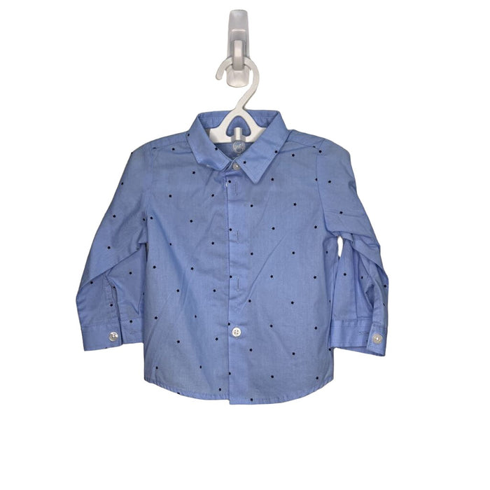 Collared Button-down Dress Shirt