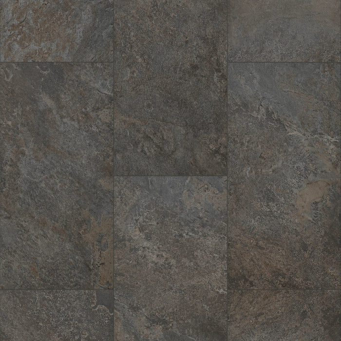 COREtec CRT02 Balanced Retreat Eclipse Slate waterproof luxury vinyl tile close-up