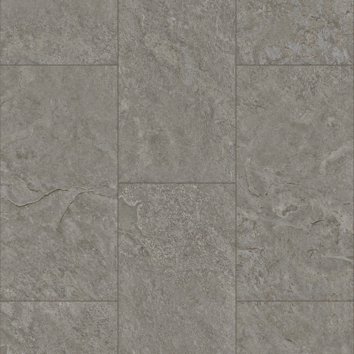 COREtec CRT02 Balanced Retreat Mineral Gray Slate waterproof luxury vinyl tile close-up