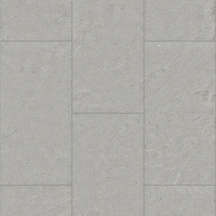 COREtec CRT02 Balanced Retreat Silver Mist Concrete waterproof luxury vinyl tile close-up