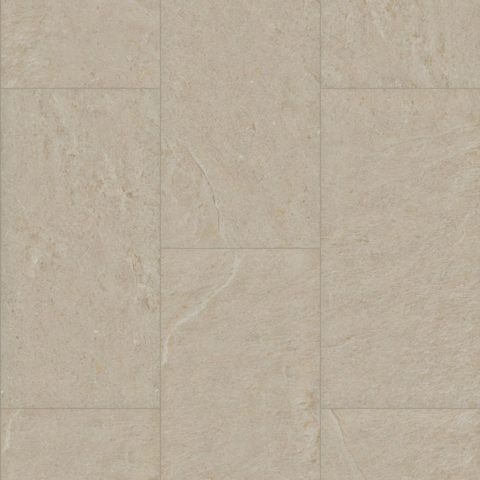 COREtec CRT02 Balanced Retreat Soft Umber Concrete waterproof luxury vinyl tile close-up