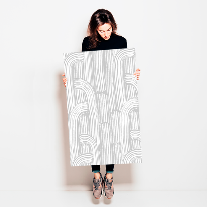 Crescent - White Sand <br> Wallpaper - The Detroit Wallpaper Co.