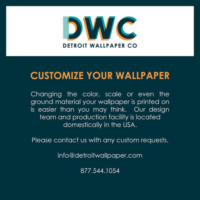 Crescent - White Sand <br> Wallpaper - The Detroit Wallpaper Co.