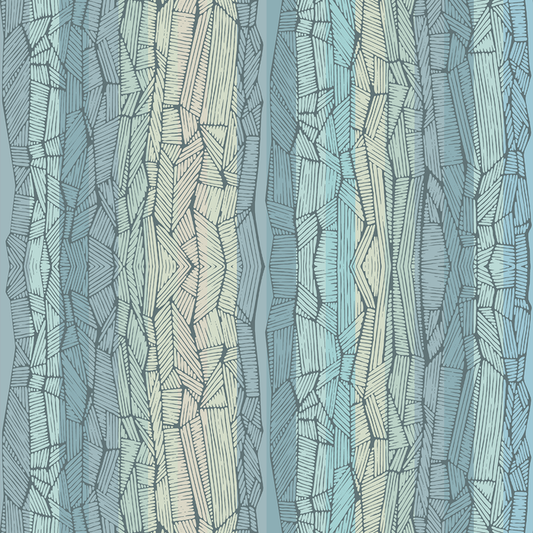 Dig Dug - Agua - Trendy Custom Wallpaper | Contemporary Wallpaper Designs | The Detroit Wallpaper Co.
