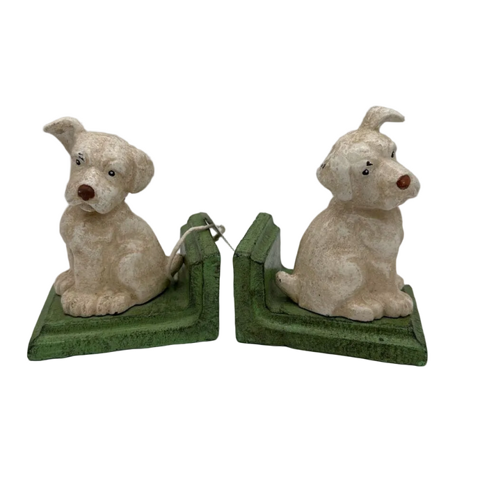 Dog Cast Iron Bookends