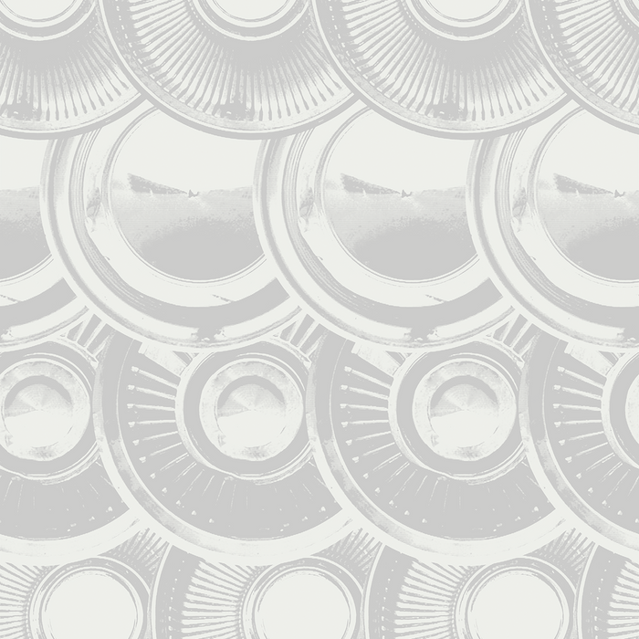 Downtown Hub - Alloy - Trendy Custom Wallpaper | Contemporary Wallpaper Designs | The Detroit Wallpaper Co.