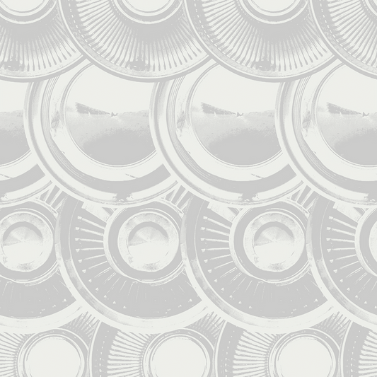 Downtown Hub - Alloy - Trendy Custom Wallpaper | Contemporary Wallpaper Designs | The Detroit Wallpaper Co.