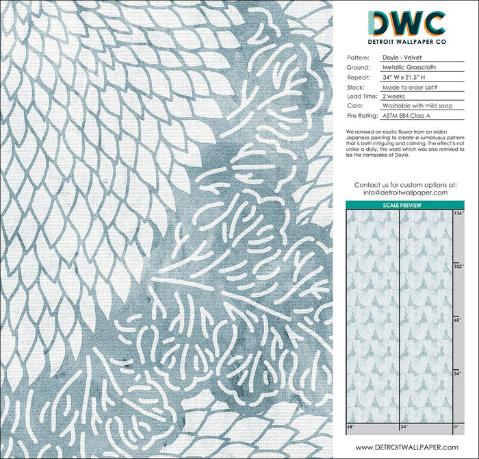 Doyle - Velvet Grasscloth Wallpaper