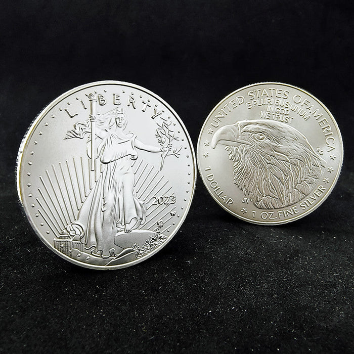 1 pc / 2023 Silver Big headed Eagle