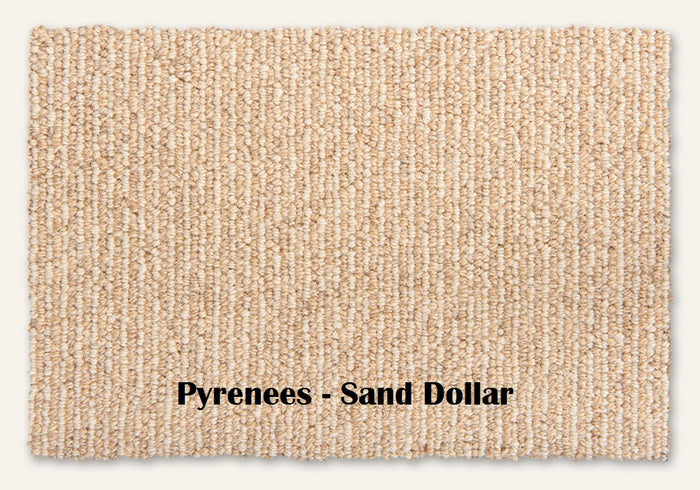 Sand Dollar EarthWeave Bio-Floor Natural Wool Carpet – Pyrenees – 12 ft wide - GreenFlooringSupply.com