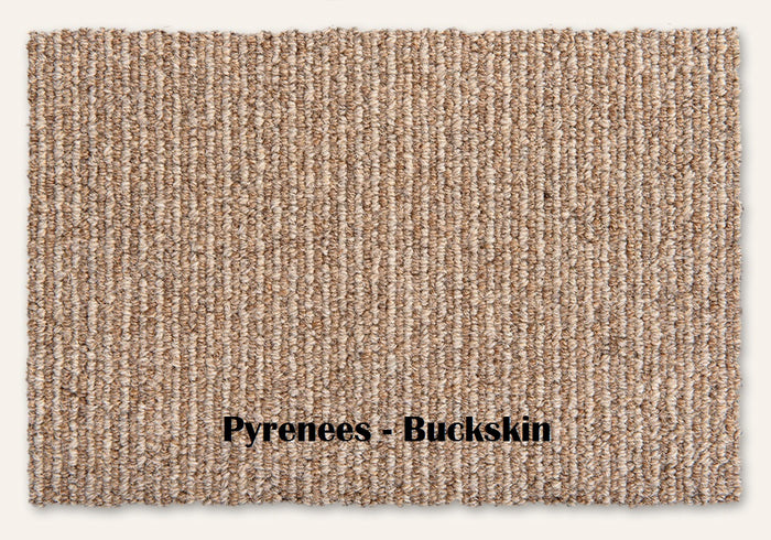 Buckskin EarthWeave Bio-Floor Natural Wool Carpet – Pyrenees – 12 ft wide - GreenFlooringSupply.com