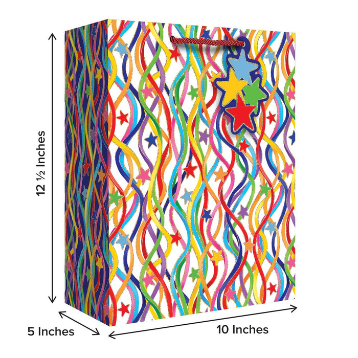 Euro Tote - Large Tote - Celebration Streamers